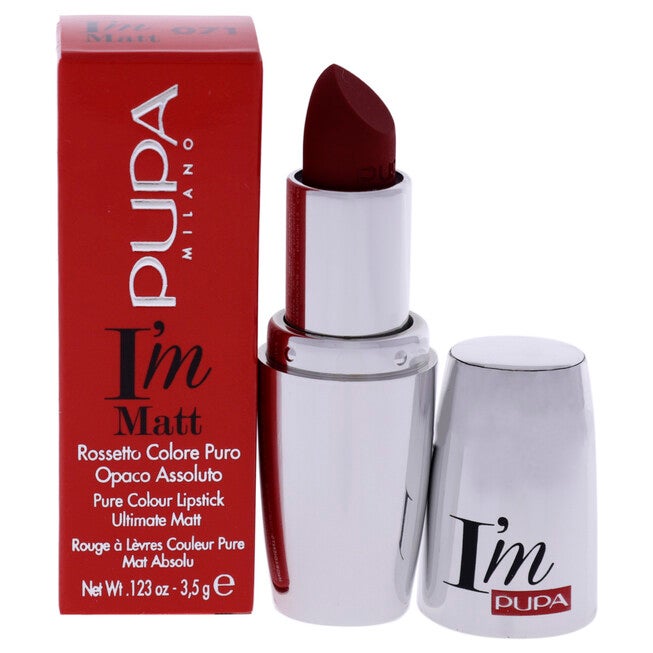 I Am Matt Pure Colour Lipstick - 071 True Red by Pupa Milano for Women - 0.123 oz Lipstick, See Description, hi-res image number 0