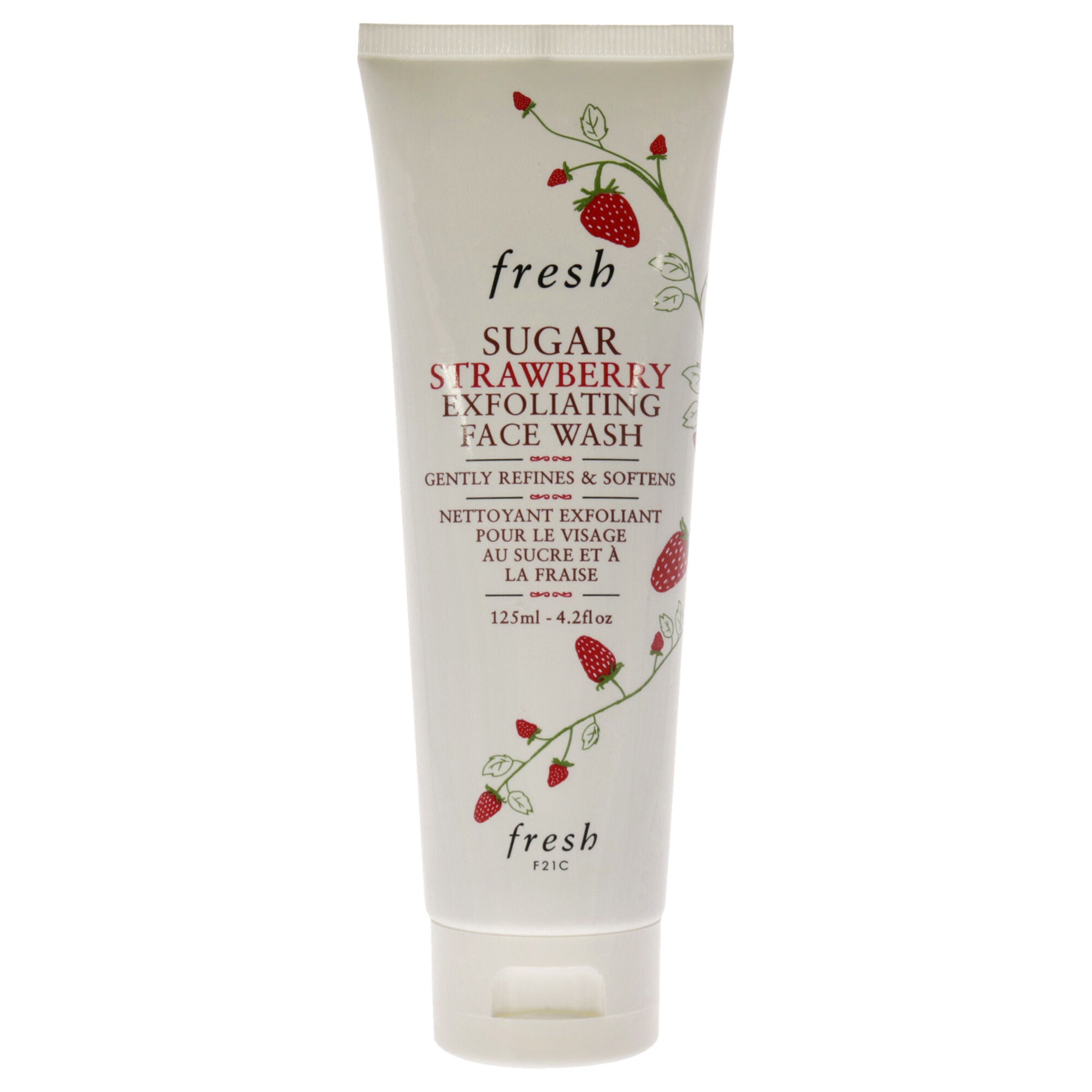 Sugar Strawberry Exfoliating Face Wash by Fresh for Women - 4.2 oz Cleanser, See Description, hi-res image number 0