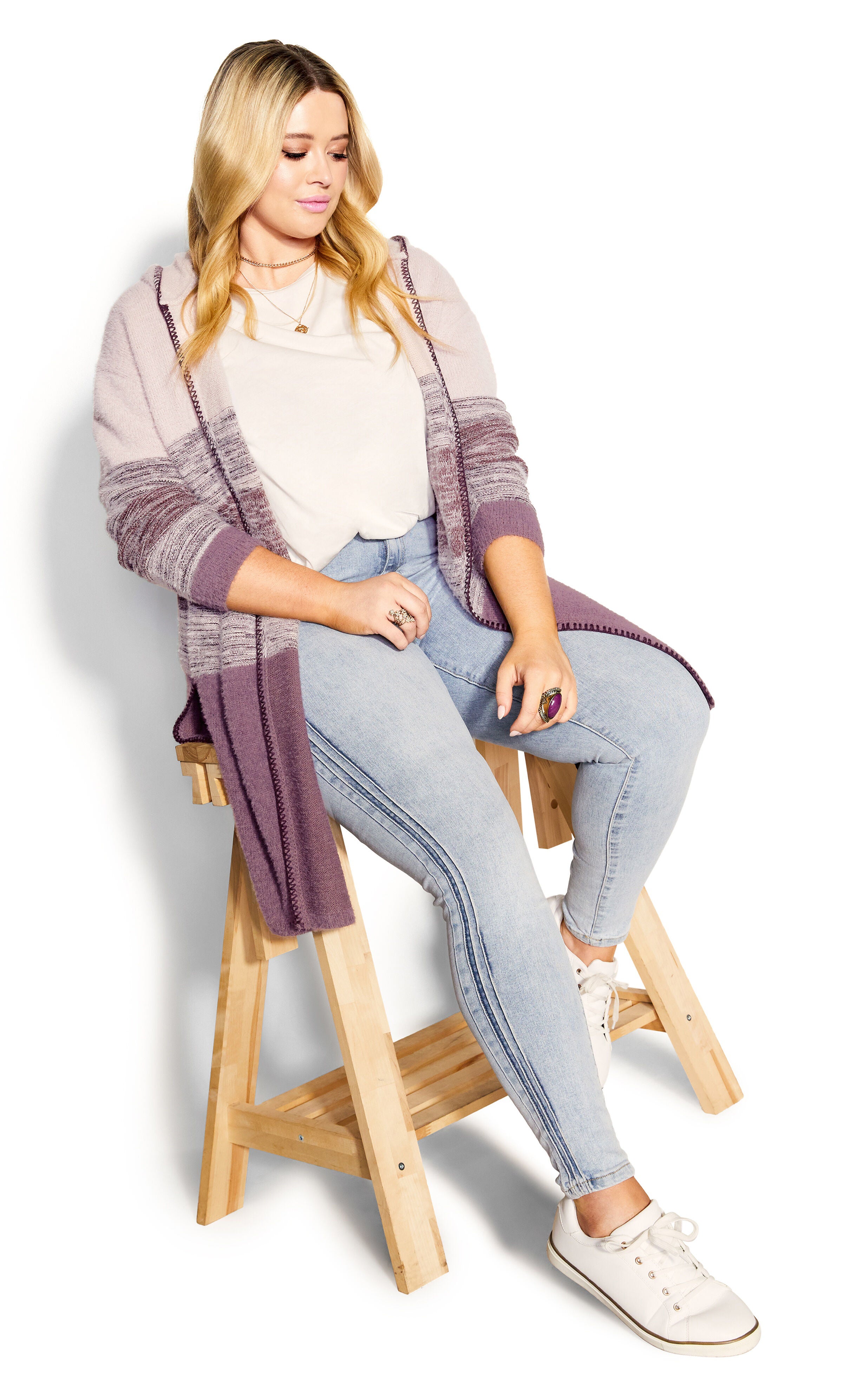 Camryn Cardigan - plum, , alternate image number 1