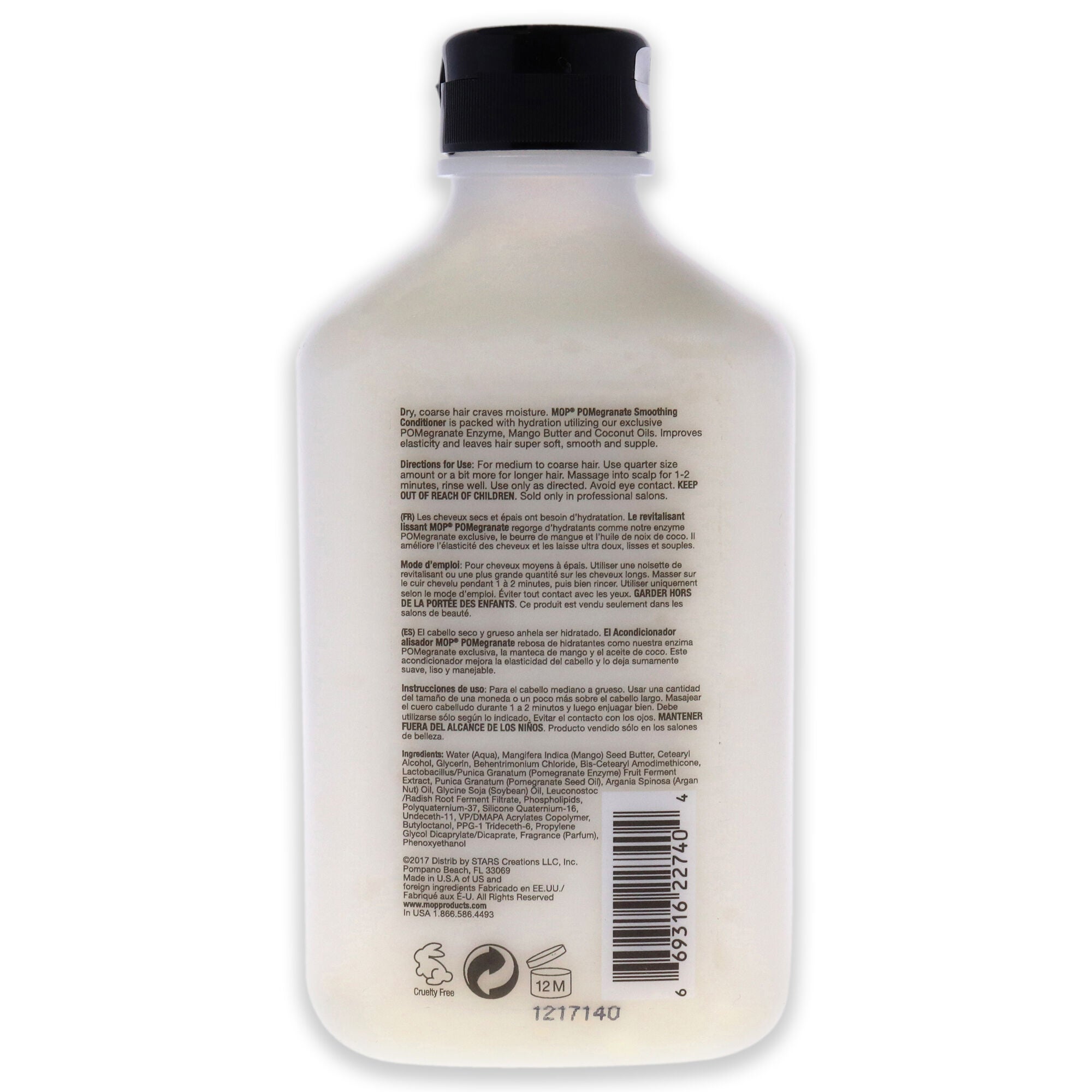 Pomegranate Smoothing Conditioner by MOP for Unisex - 8.45 oz Conditioner, White, alternate image number 2