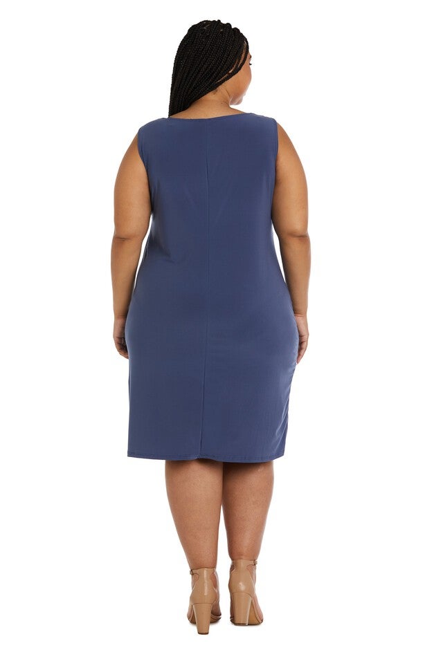 Two-Piece Power Mesh Jacket and Dress Set - Plus, , alternate image number null