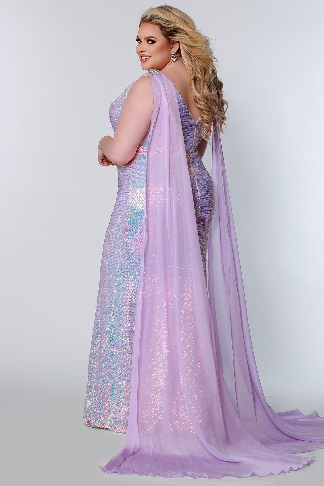 Aurora Evening Gown, Lilac Frost, alternate image number 1