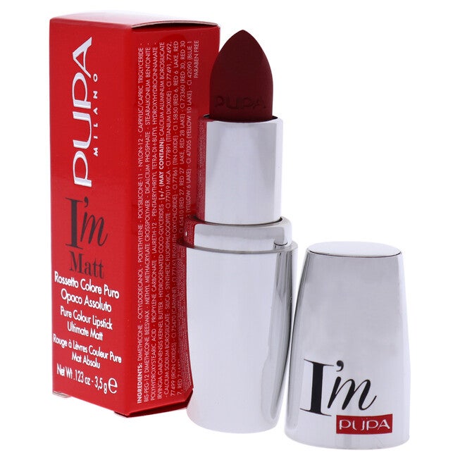 I Am Matte Pure Colour Lipstick - 073 Irresistible Burgundy by Pupa Milano for Women - 0.123 oz Lipstick, See Description, alternate image number 2