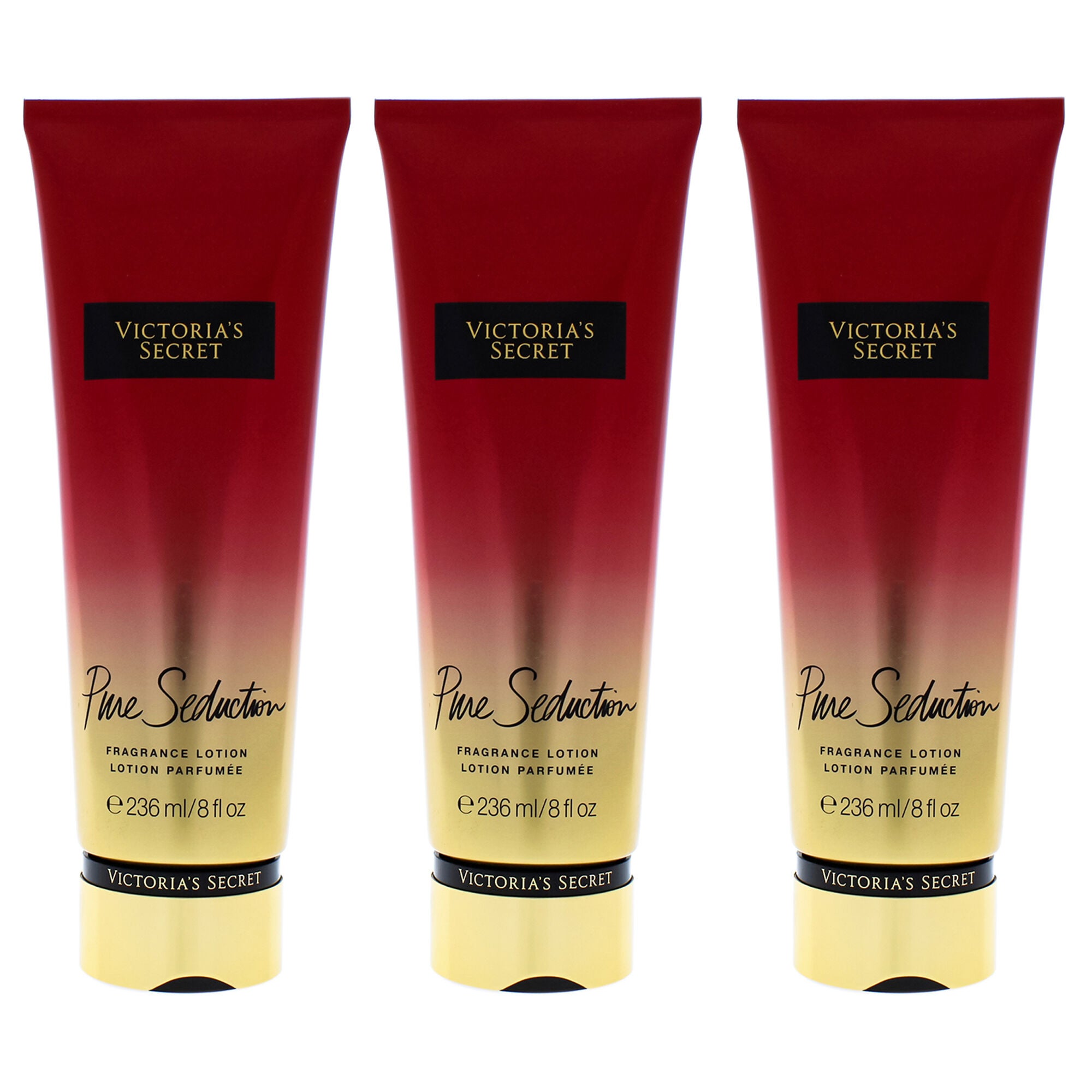Pure Seduction by Victorias Secret for Women - 8 oz Body Lotion - Pack of 3, Pink, hi-res image number 0