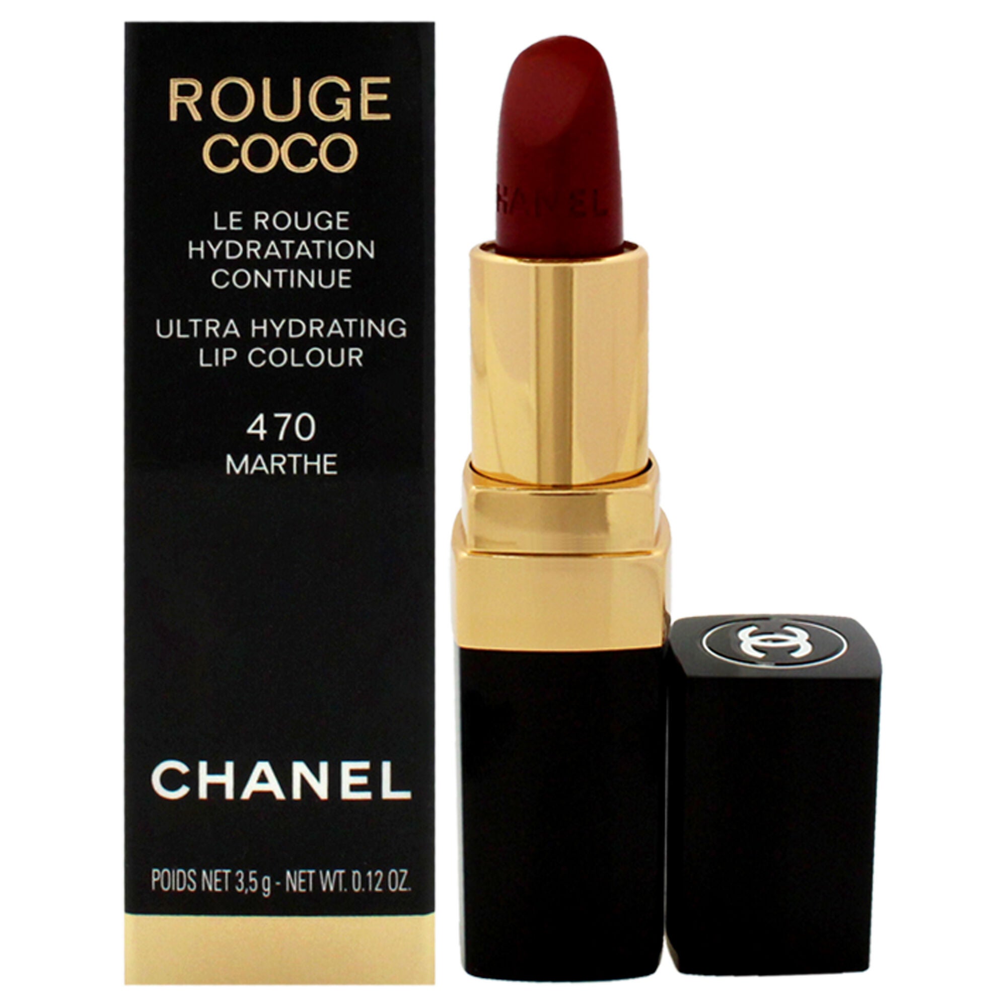 Rouge Coco Ultra Hydrating Lip Colour - 470 Marthe by Chanel for Women - 0.12 oz Lipstick, See Description, hi-res image number 0