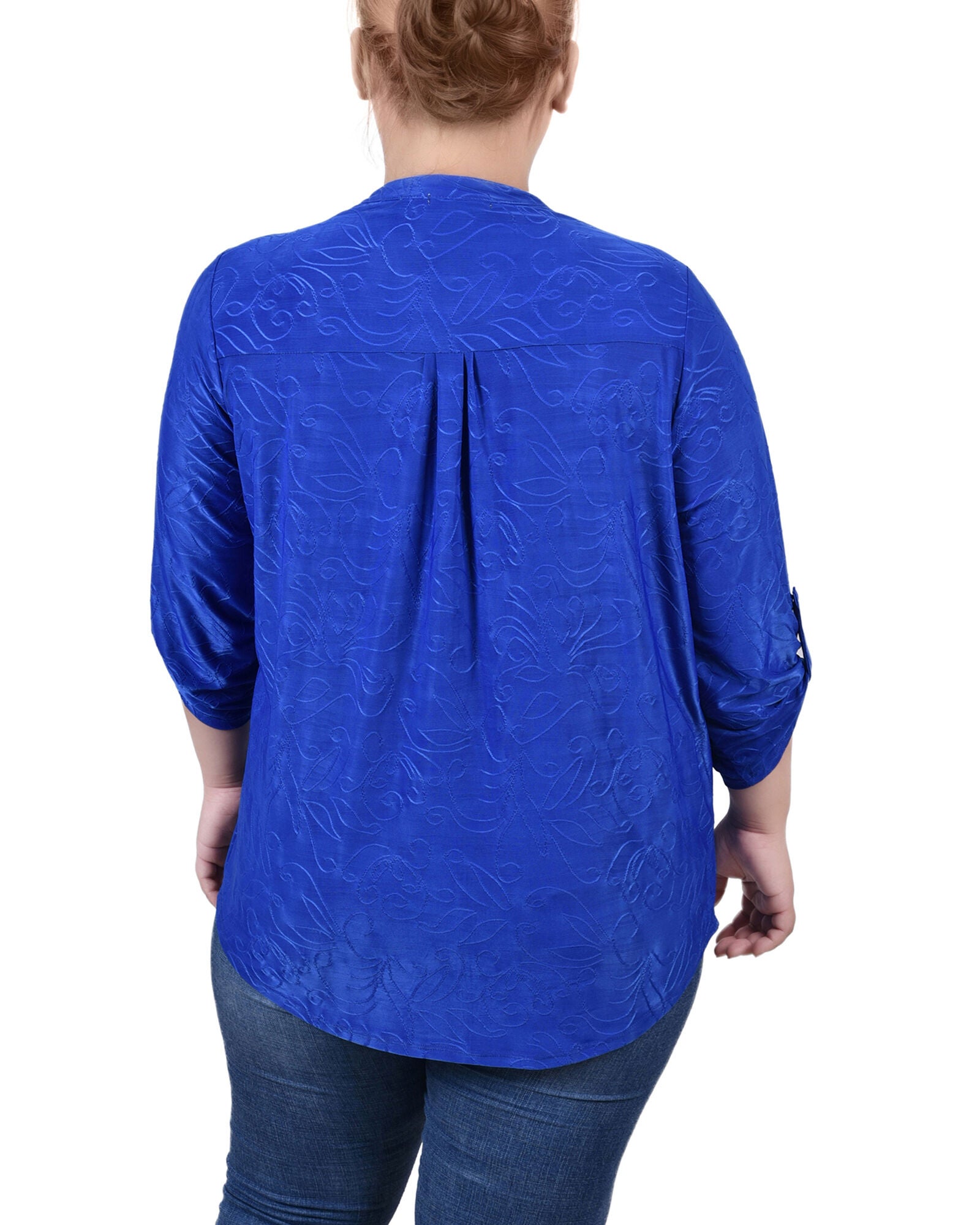 3/4 Roll Tab Pullover Top, , alternate image number 3