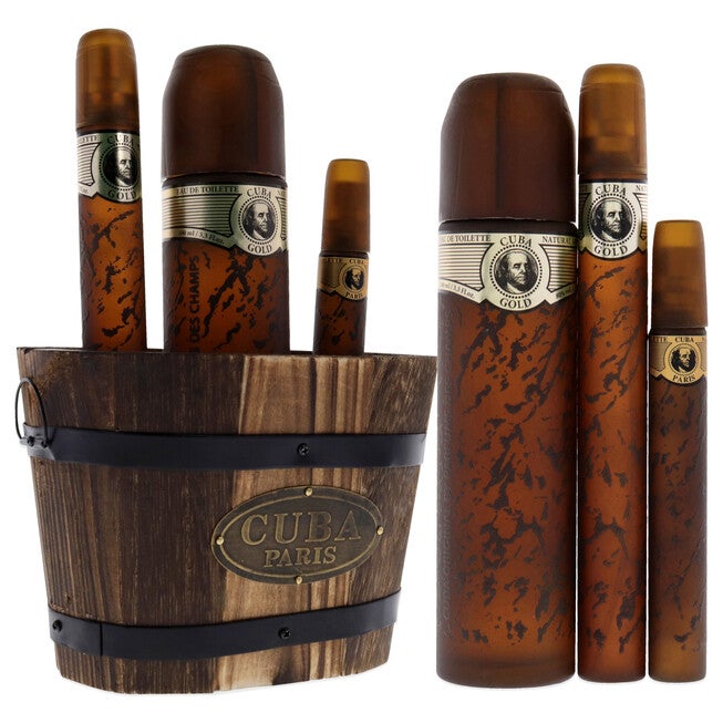 Cuba Gold by Cuba for Men - 3 Pc Gift Set 3.3oz EDT Spray, 1.17oz EDT Spray, 0.5oz EDT Spray, See Description, alternate image number 2