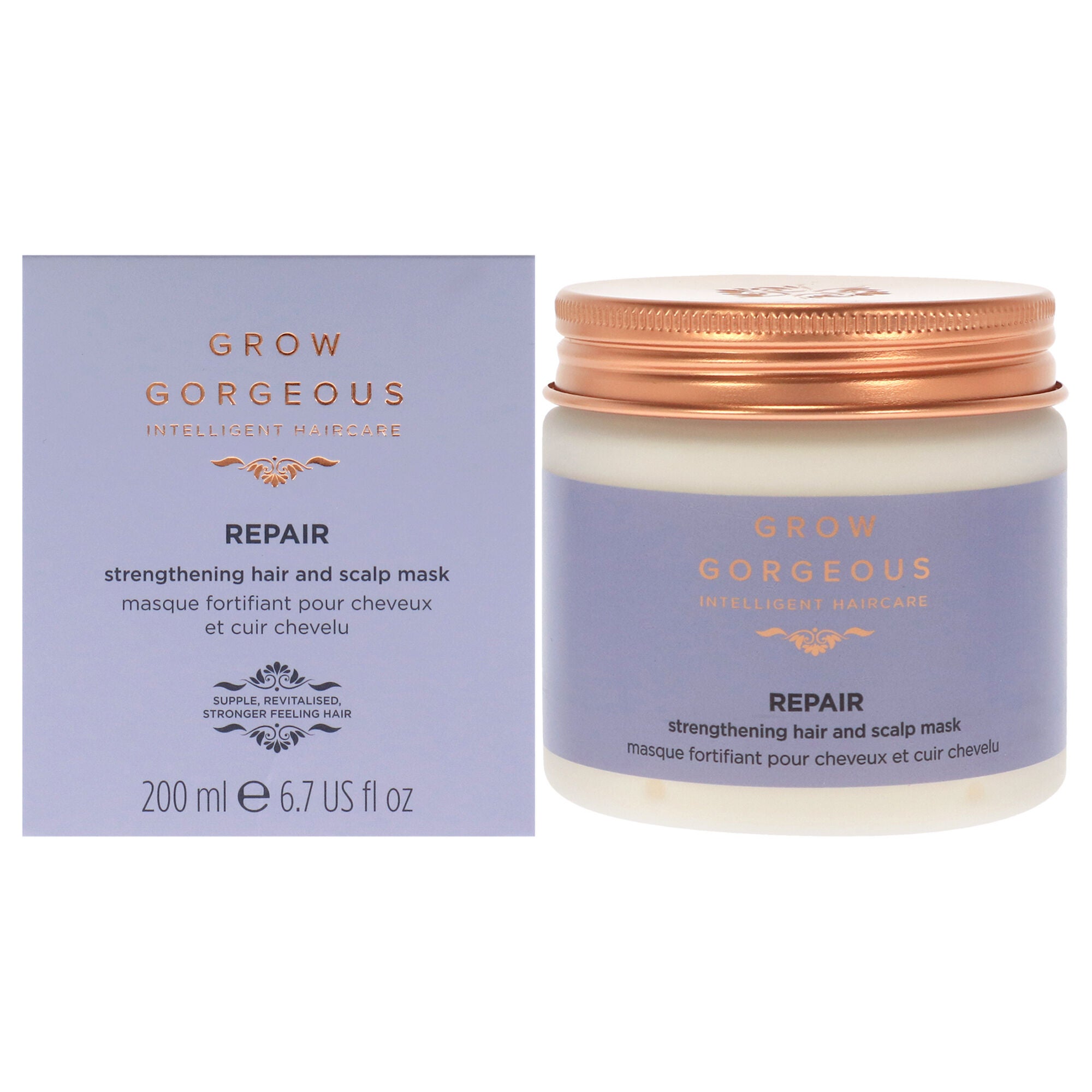 Repair Strengthening Hair and Scalp Mask by Grow Gorgeous for Unisex - 6.7 oz Masque, , alternate image number 5