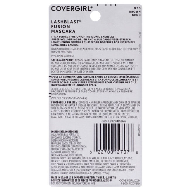 LashBlast Fusion Mascara - 875 Brown by CoverGirl for Women - 0.44 oz Mascara, , alternate image number 3