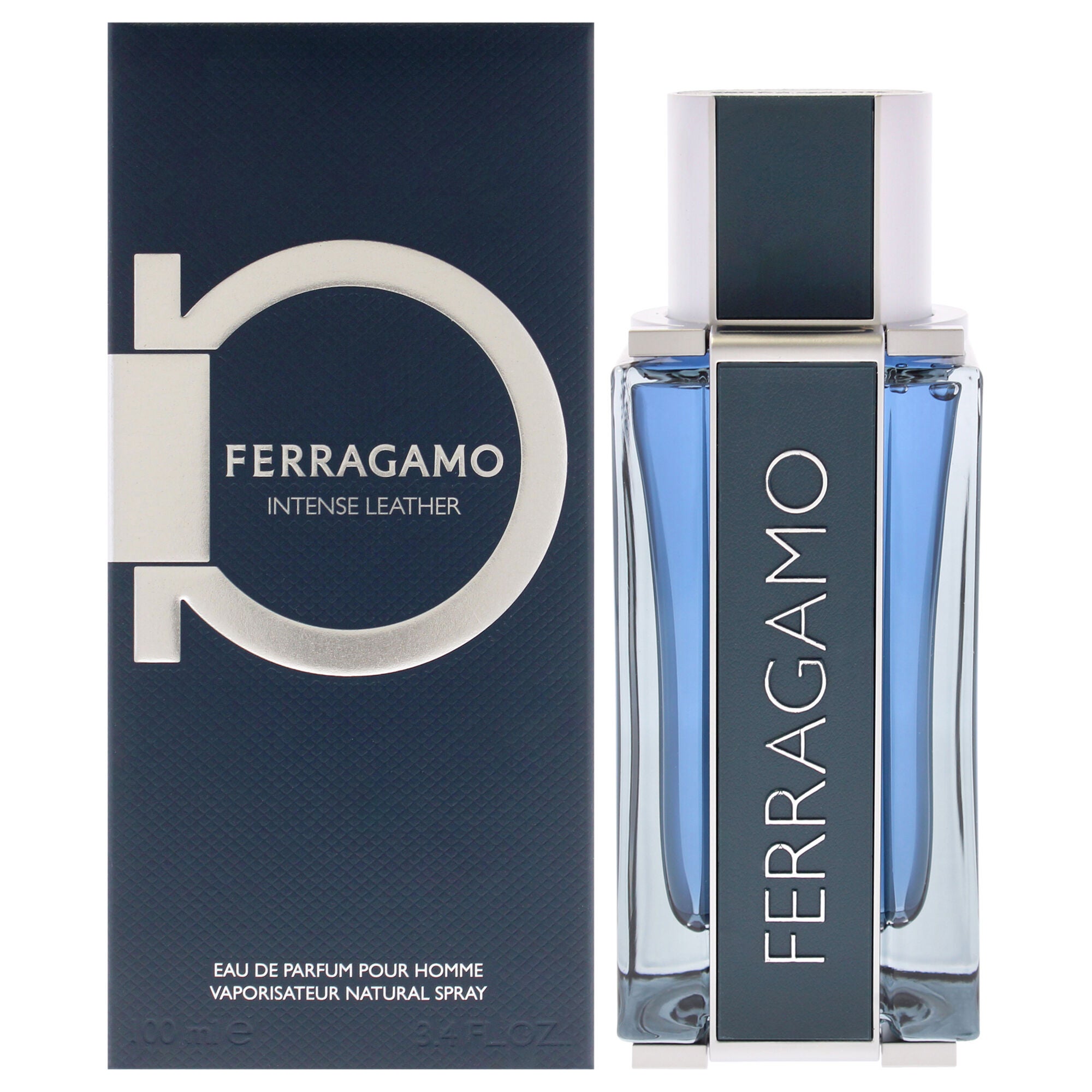 Ferragamo Intense Leather by Salvatore Ferragamo for Men - 3.4 oz EDP Spray, Clear, hi-res image number 0