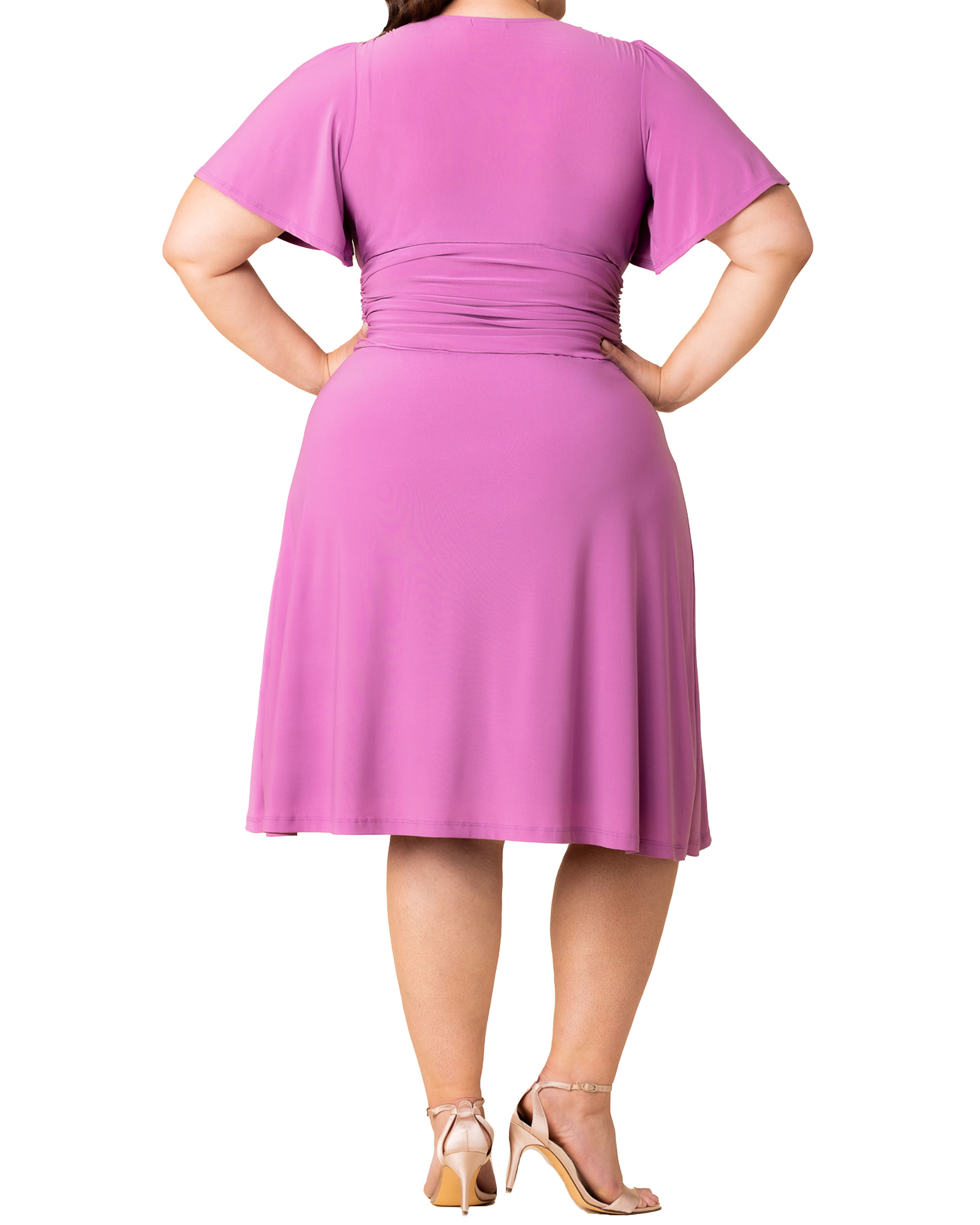 Jemma Ruched Tie Dress, LILAC / Lilac, alternate image number 1