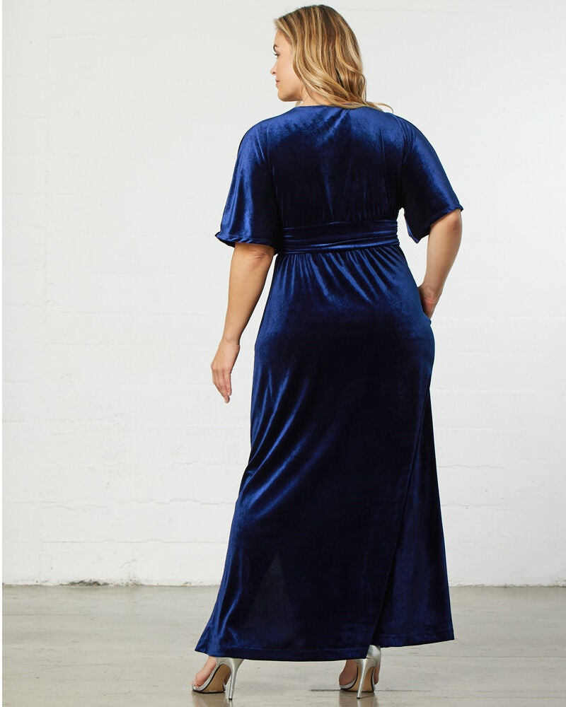 Verona Velvet Evening Gown, Nocturnal Navy, alternate image number 1