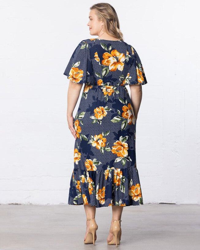 Madrid Maxi Dress, Amber Blossoms, alternate image number null