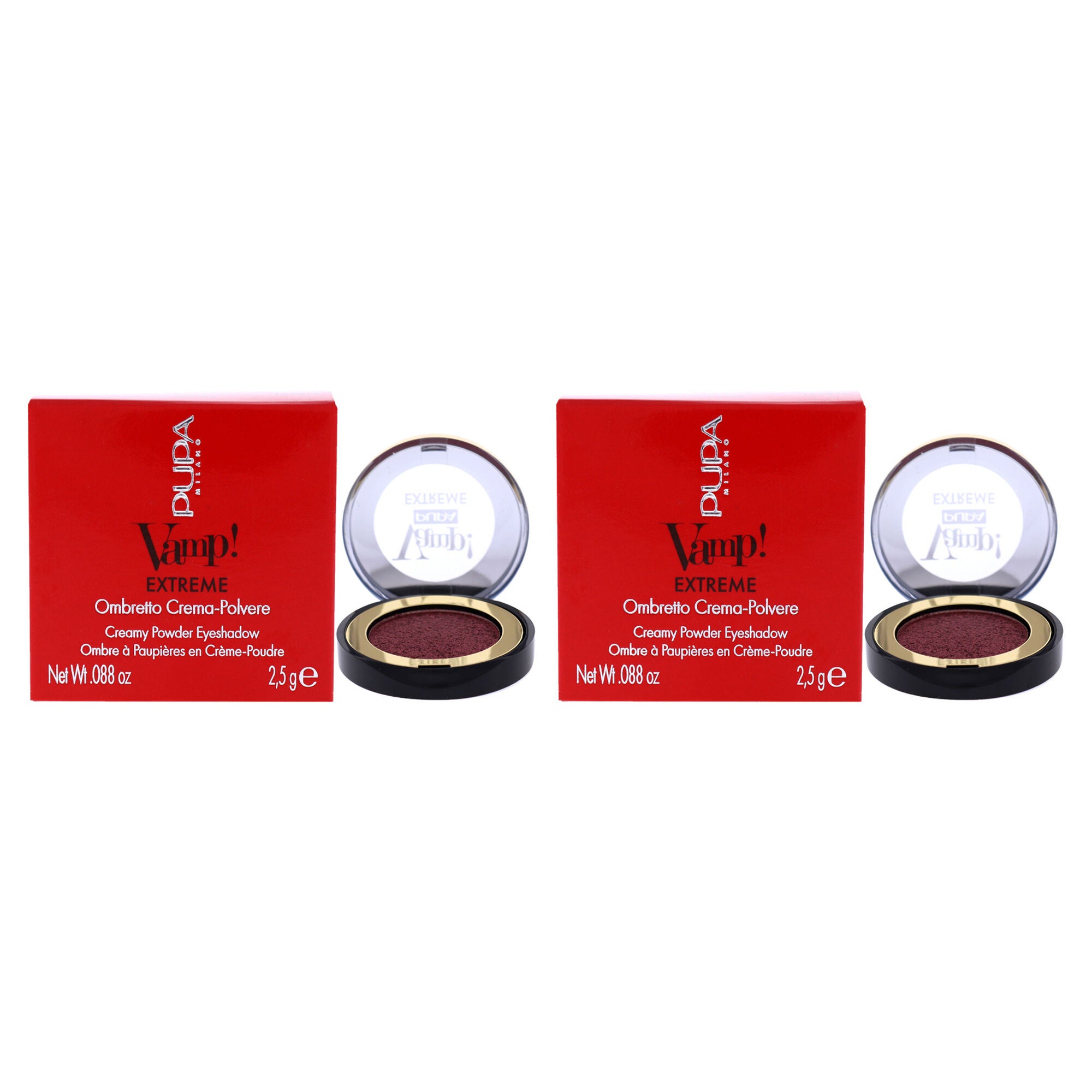 Vamp! Extreme Eyeshadow - 003 Extreme Ginger by Pupa Milano for Women - 0.088 oz Eye Shadow - Pack of 2, See Description, hi-res image number 0