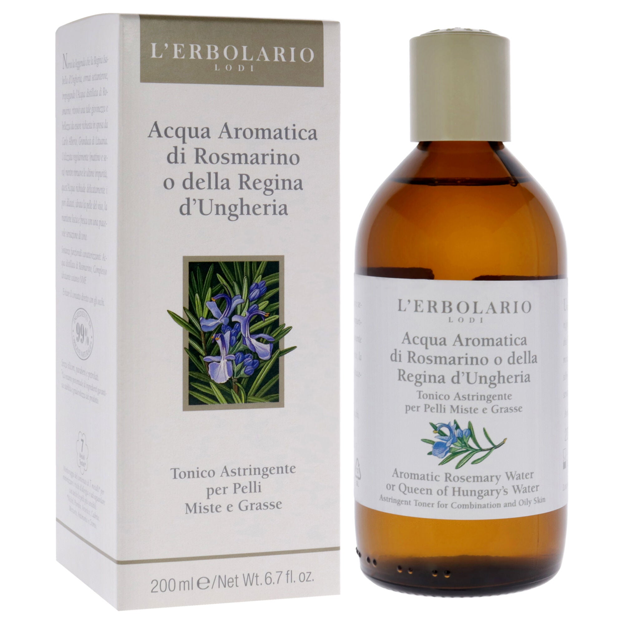 Aromatic Water - Rosemary by LErbolario for Women - 6.7 oz Toner, See Description, alternate image number 1