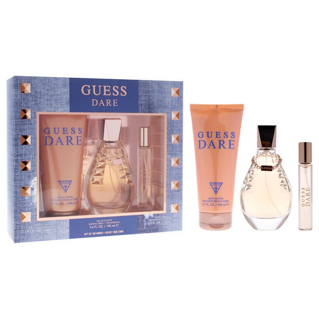 Guess Dare by Guess for Women - 3 Pc Gift Set 3.4oz EDT Spray, 0.5oz EDT Spray, 6.7oz Body Lotion, See Description, alternate image number 2