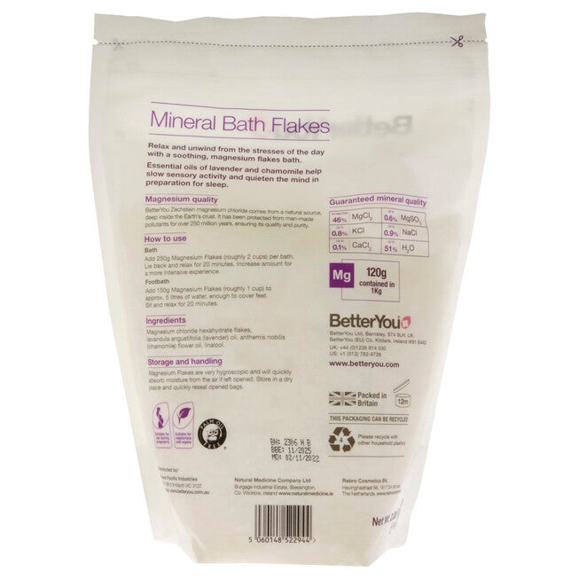 Magnesium Sleep by BetterYou for Unisex - 35.2 oz Bath Salt, , alternate image number 3