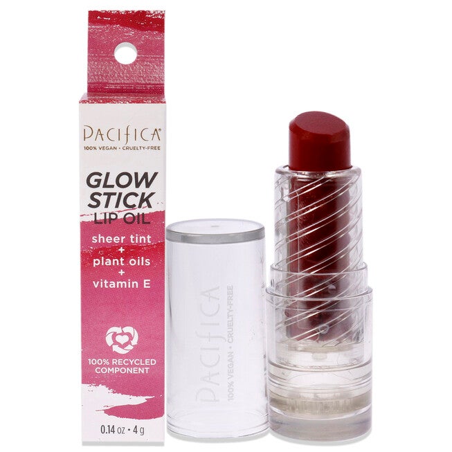 Glow Stick Lip Oil - Crimson Crush by Pacifica for Women - 0.14 oz Lip Oil, See Description, hi-res image number 0