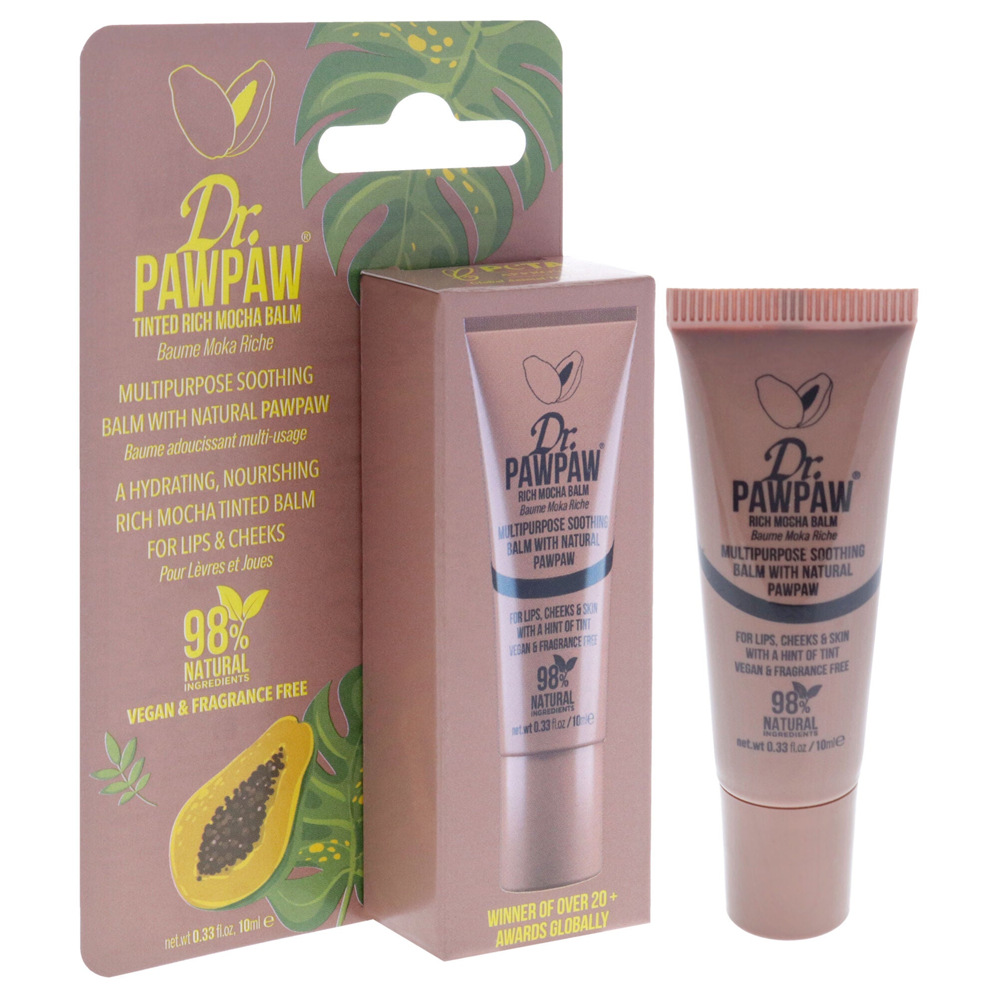 Multipurpose Tinted Balm - Rich Mocha by Dr. PawPaw for Women - 0.33 oz Makeup, See Description, alternate image number 2
