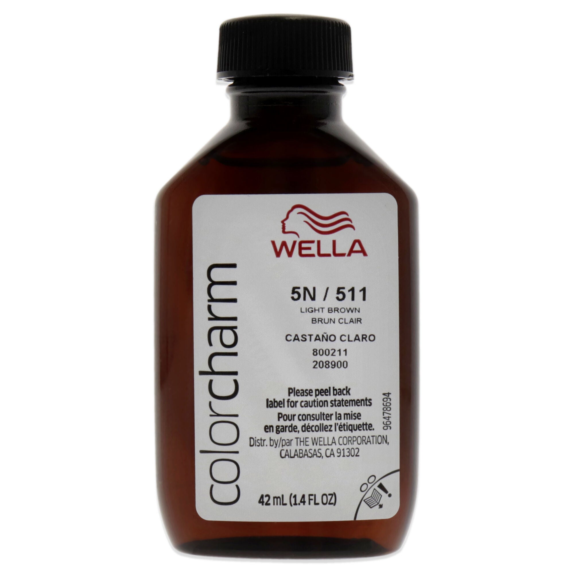 Color Charm Permanent Liquid Hair Color - 511 5N Light Brown by Wella for Unisex - 1.42 oz Hair Color, See Description, alternate image number 4