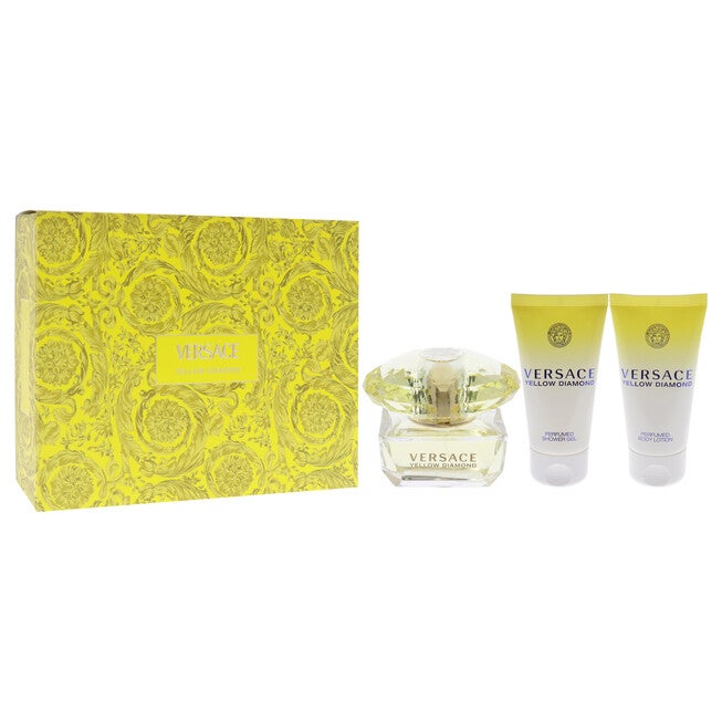 Versace Yellow Diamond by Versace for Women - 3 Pc Gift Set 1.7oz EDT Spray, 1.7oz Perfumed Shower Gel, 1.7oz Perfumed Body Lotion, See Description, alternate image number 2