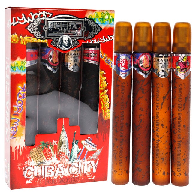 Cuba City by Cuba for Women - 4 Pc Gift Set 1.17oz Hollywood, 1.17oz Vegas, 1.17oz Miami, 1.17oz New York, , alternate image number 6