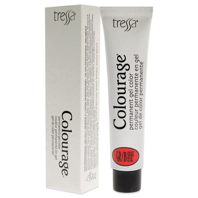 Colourage Permanent Gel Color - 4RB Deep Wine Red by Tressa for Unisex - 2 oz Hair Color, NA, alternate image number null