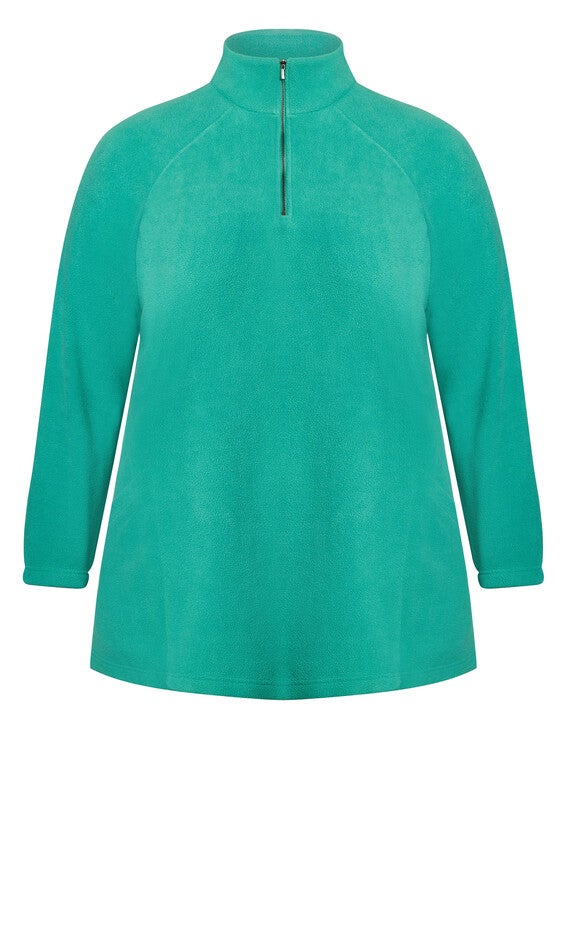 Polar Fleece Pocket Tunic - jade, , alternate image number 5