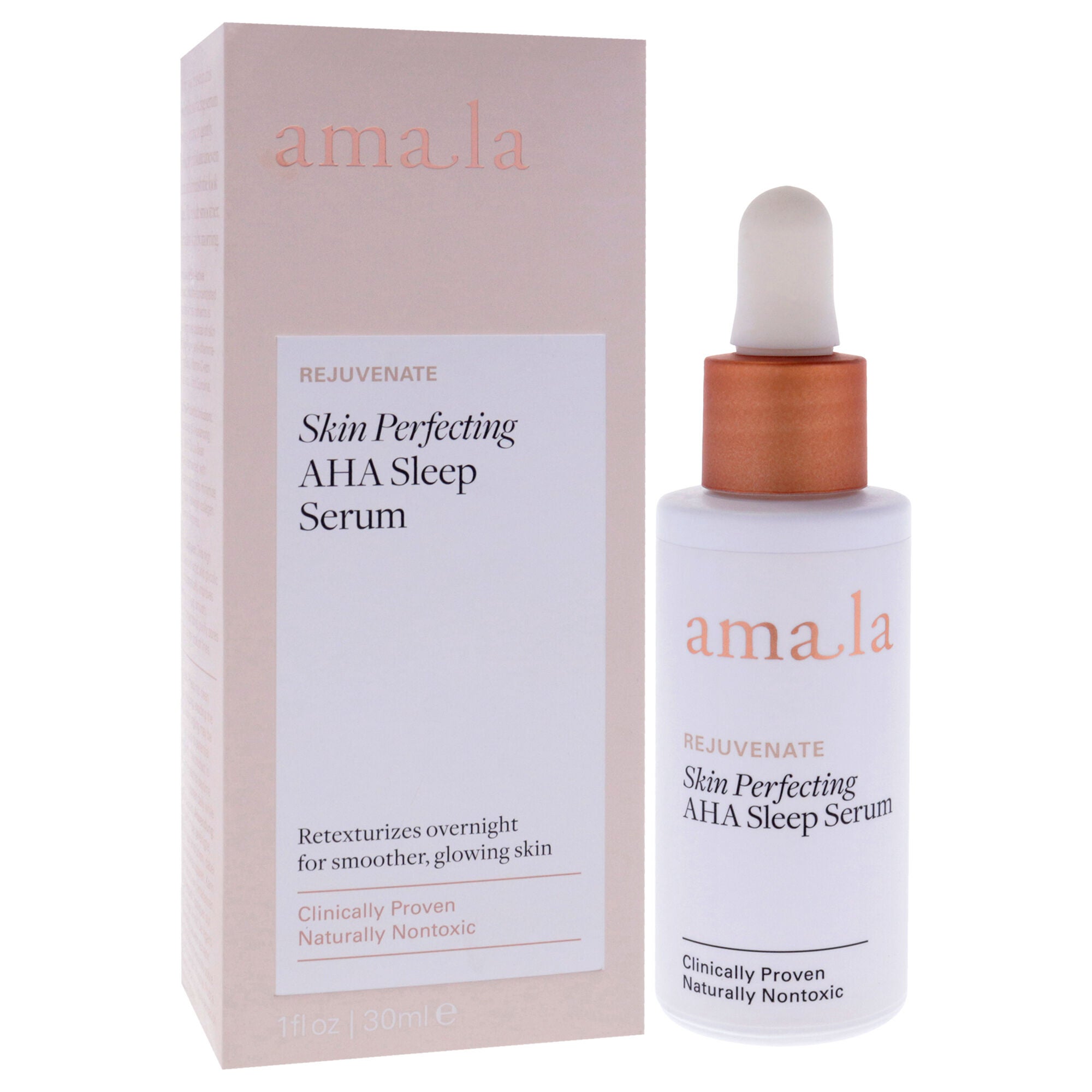 Skin Perfecting AHA Sleep Serum by Amala for Women - 1 oz Serum, , alternate image number 6