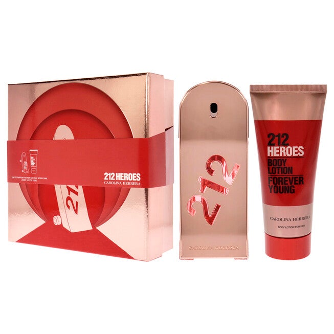 212 Heroes Forever Young by Carolina Herrera for Women - 2 Pc Gift Set 1.7oz EDP Spray, 3.4oz Body Lotion, See Description, alternate image number 2