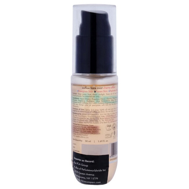 Coffee Face Mist - Cherry Affair - Energizes and Hydrates Skin by mCaffeine for Unisex - 1.69 oz Mist, See Description, alternate image number 2