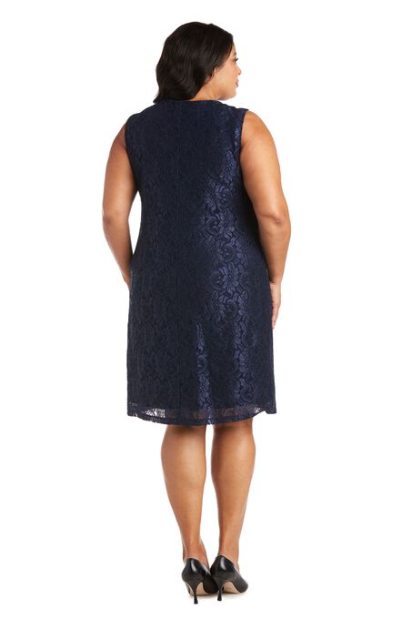 Bell-Sleeved Chiffon Jacket and Dress Combo, , alternate image number null