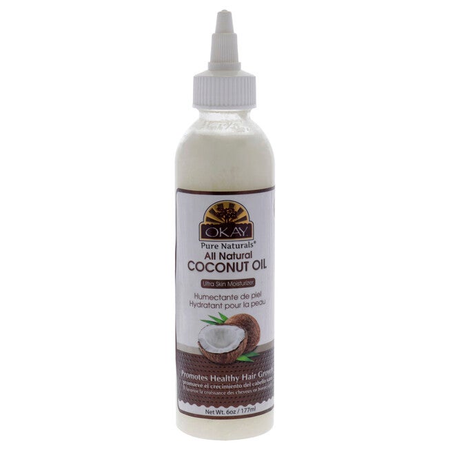 All Natural Coconut Oil For Hair And Skin by Okay for Unisex - 6 oz Oil, See Description, hi-res image number 0