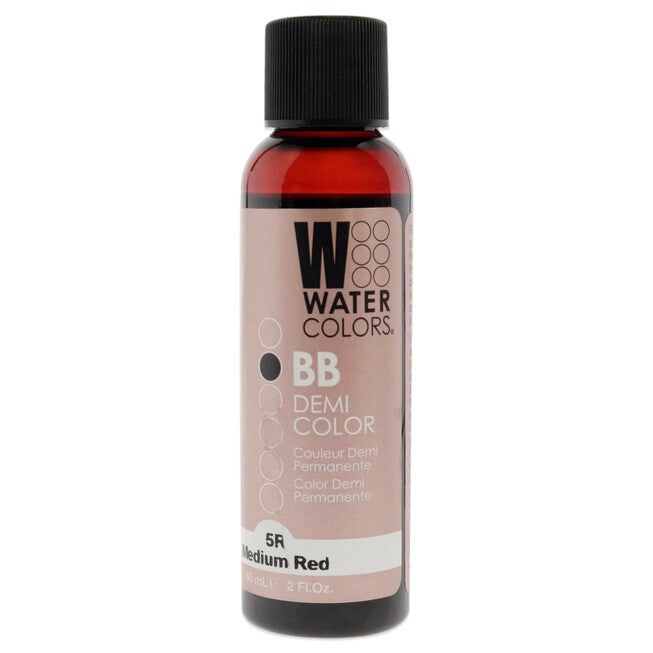 Watercolors BB Demi-Permanent Hair Color - 5R Medium Red by Tressa for Unisex - 2 oz Hair Color, See Description, hi-res image number 0