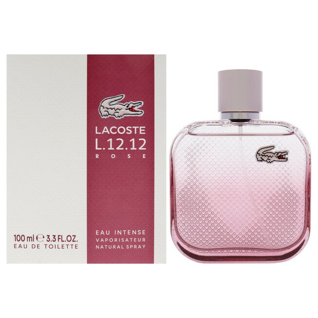 Lacoste Eau De L.12.12 Rose Eau Intense by Lacoste for Women - 3.3 oz EDT Spray, See Description, hi-res image number 0