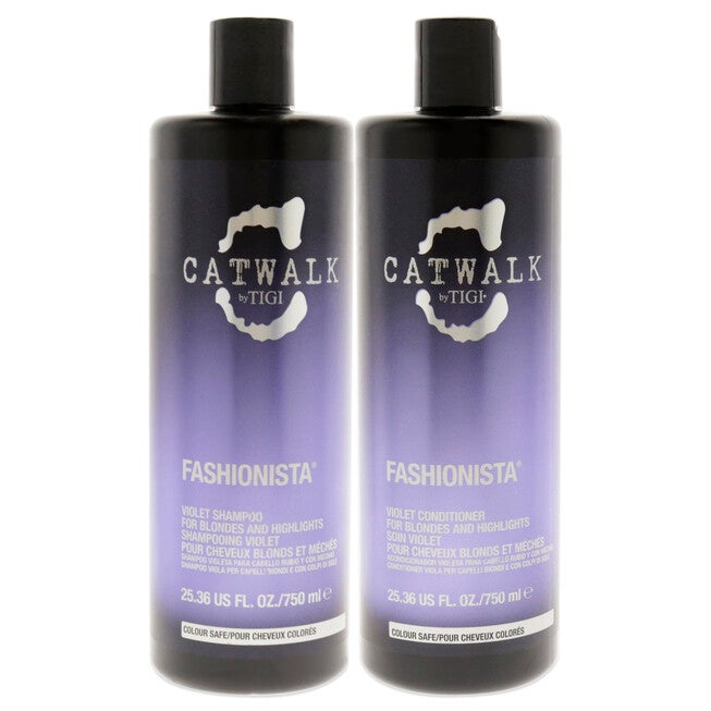 Catwalk Fashionista Kit by TIGI for Unisex - 2 Pc Kit 25.36 oz Shampoo, 25.36 oz Conditioner, See Description, alternate image number 2