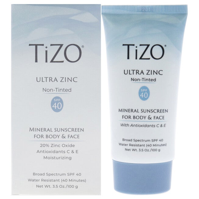 Ultra Zinc Body and Face Non-tinted SPF 40 by Tizo for Unisex - 3.5 oz Sunscreen, , alternate image number null