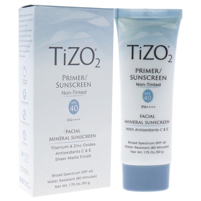 Tizo2 Facial Primer Non-tinted SPF 40 by Tizo for Unisex - 1.75 oz Sunscreen, See Description, alternate image number 2