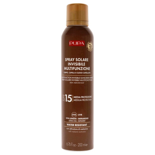 Multifunction Invisible Sunscreen Spray SPF 15 by Pupa Milano for Unisex - 6.76 oz Sunscreen, See Description, hi-res image number 0