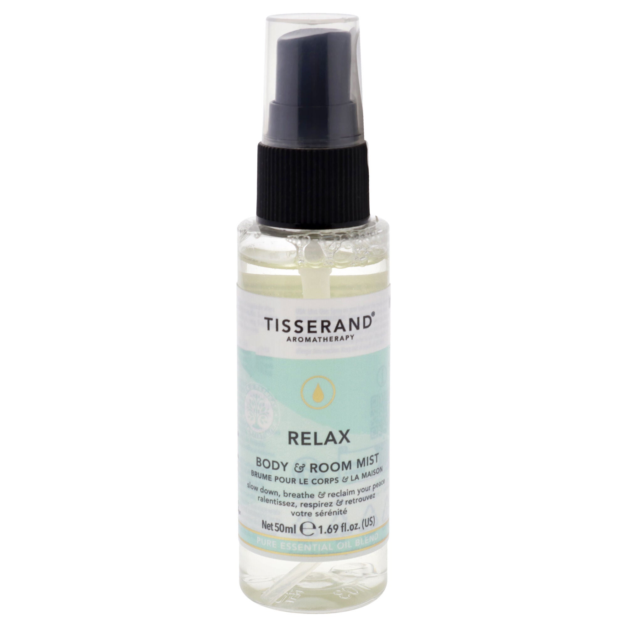 Body And Room Mist - Relax by Tisserand for Unisex - 1.6 oz Room Mist, See Description, hi-res image number 0