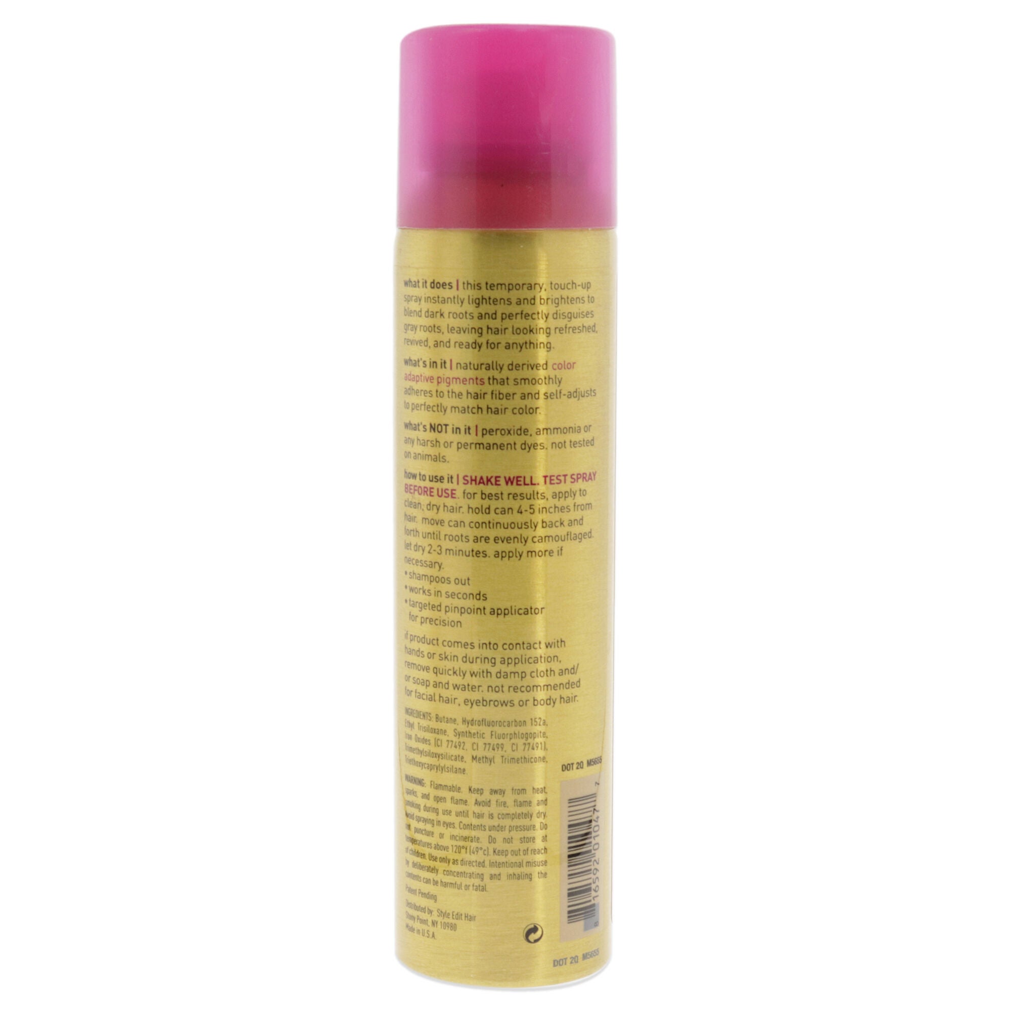Blonde Perfection Root Concealer Touch Up Spray - Dark Blonde by Style Edit for Unisex - 4 oz Hair Spray, See Description, alternate image number 2