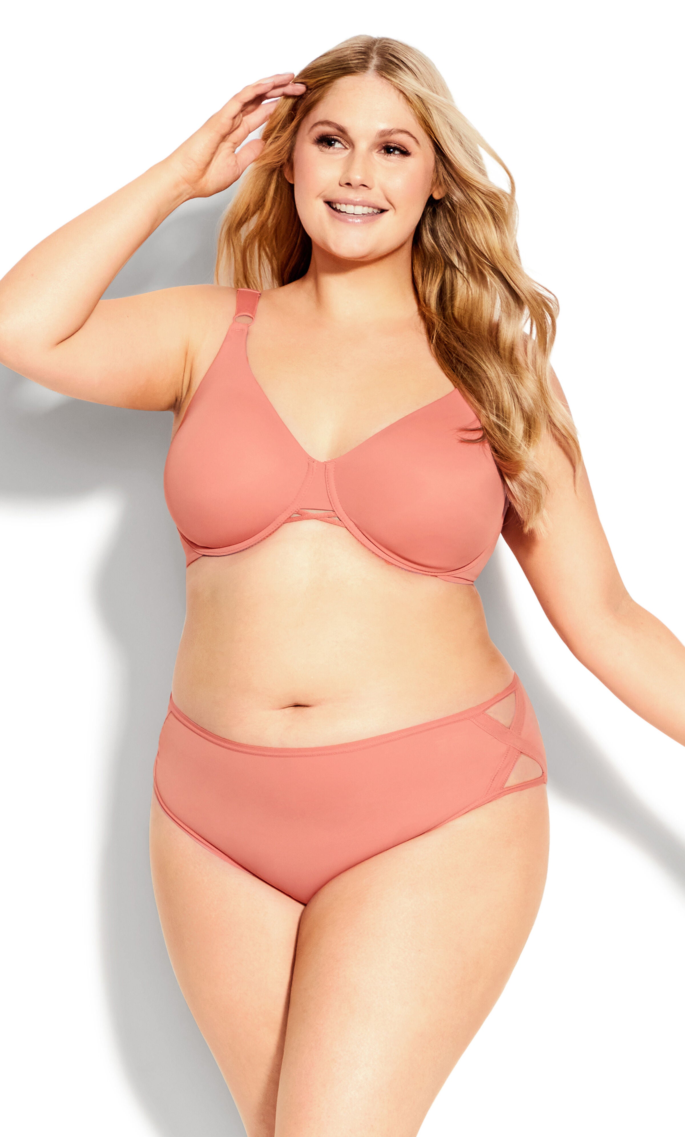 Fashion Microfiber Hi Cut Brief - rose, Pink, hi-res image number 0