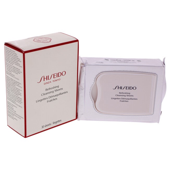 Refreshing Cleansing Sheet by Shiseido for Unisex - 30 Count Wipes, , alternate image number null