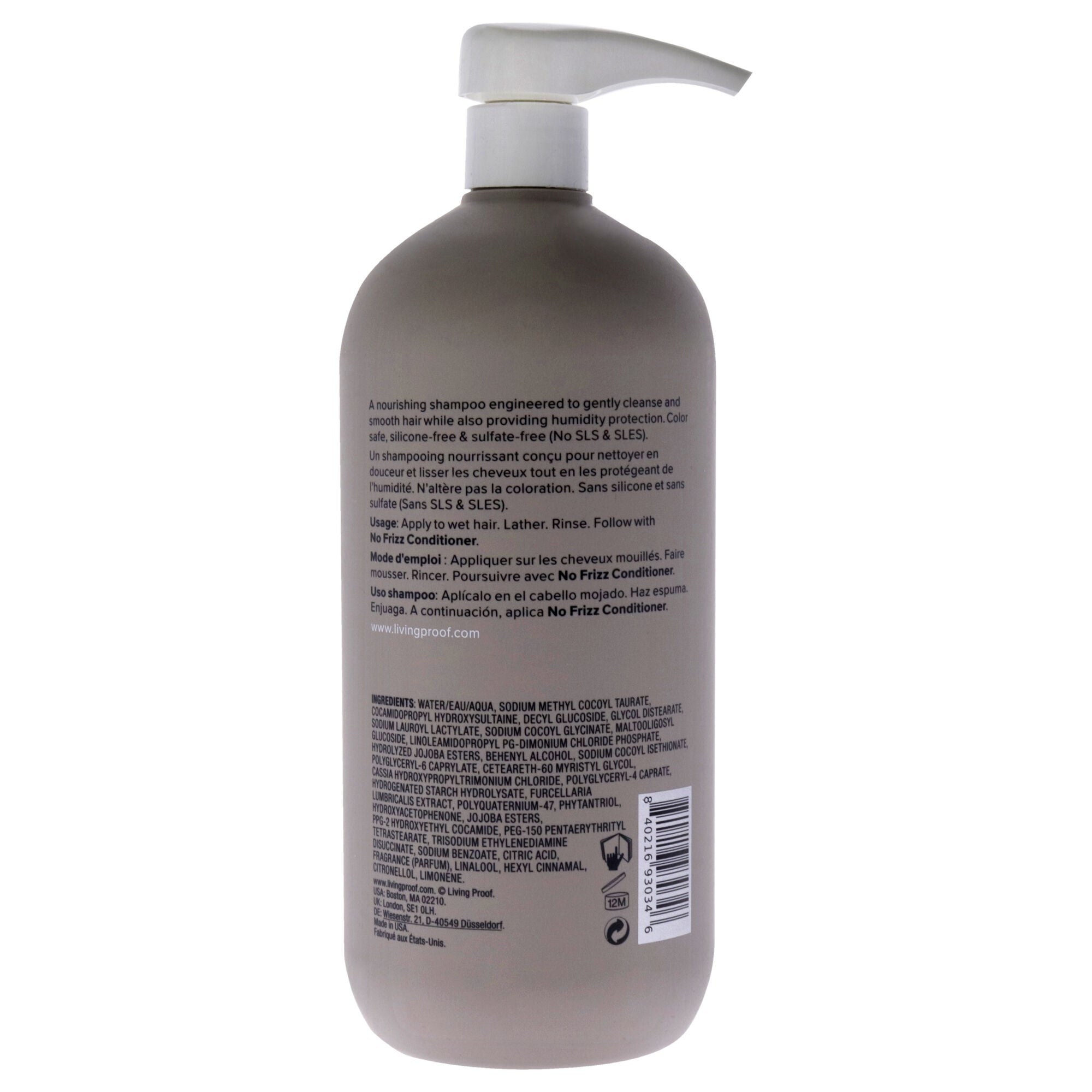 No Frizz Shampoo by Living Proof for Unisex - 24 oz Shampoo, , alternate image number 4