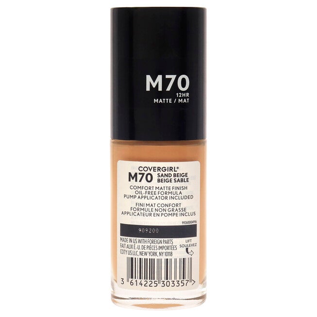 TruBlend Matte Made Liquid Foundation - M70 Sand Beige by CoverGirl for Women - 1 oz Foundation, See Description, alternate image number 2