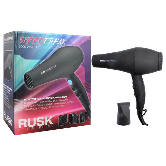 Speed Freak 2000 Watts Dryer - IREHF6688 - Black by Rusk for Unisex - 1 Pc Hair Dryer, See Description, alternate image number 1