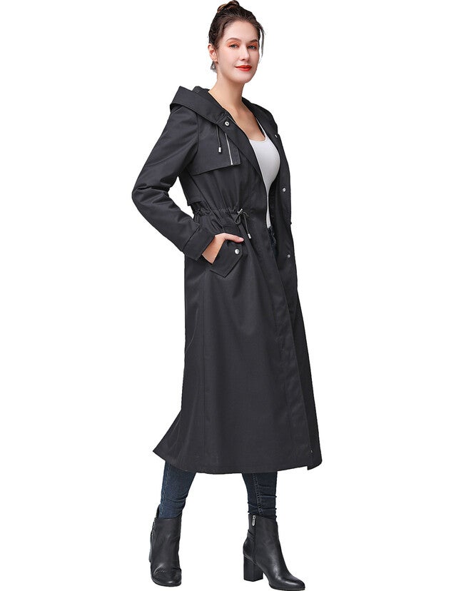 Laney Waterproof Hooded Zip-Out Lined Long Parka Coat, , alternate image number null