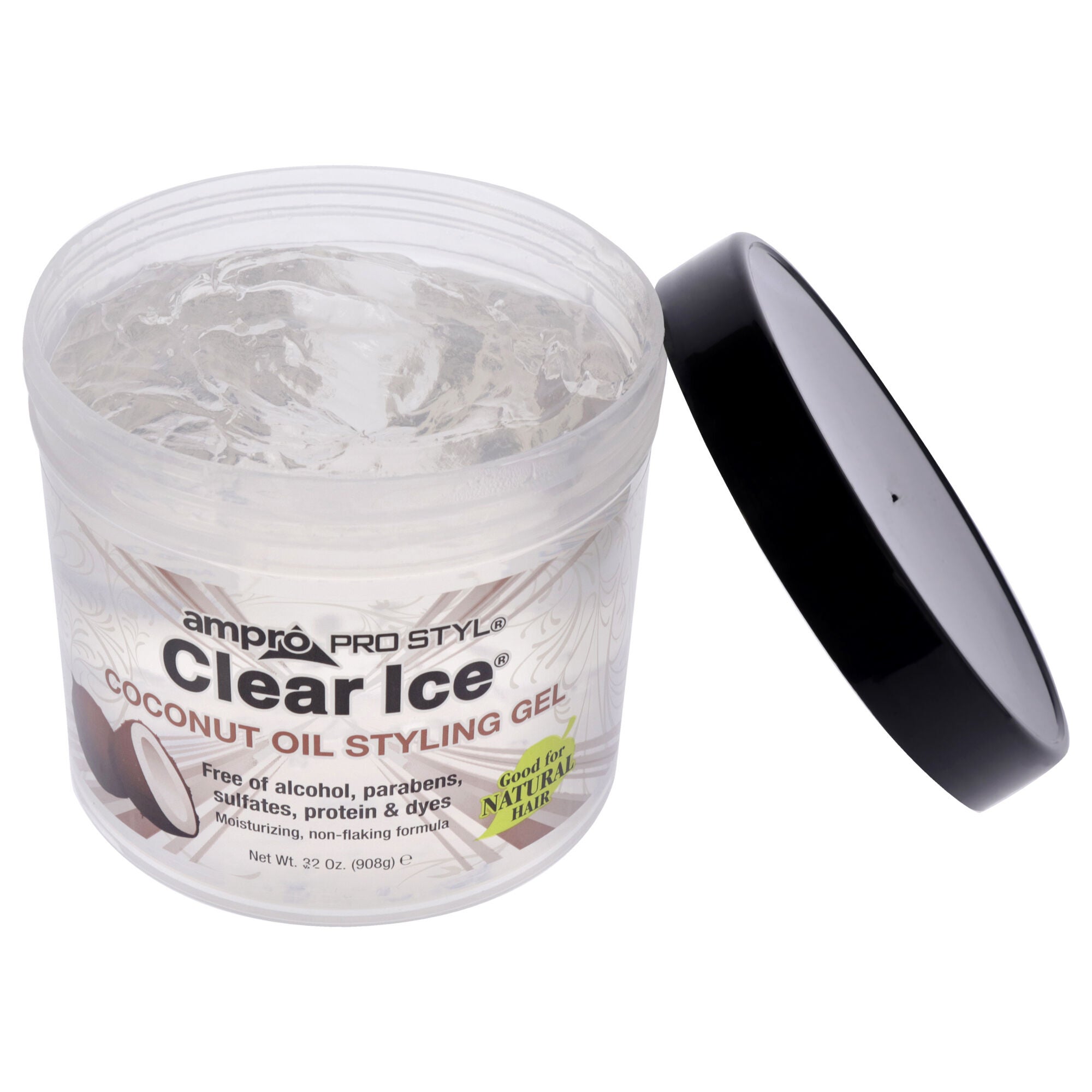 Pro Styl Clear Ice Gel - Coconut by Ampro for Women - 32 oz Gel, See Description, alternate image number 1