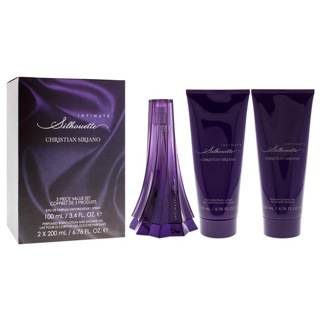 Silhouette Intimate by Christian Siriano for Women - 3 Pc Gift Set 3.4oz EDP Spray, 6.76oz Body Lotion, 6.76oz Shower Gel, See Description, alternate image number 2