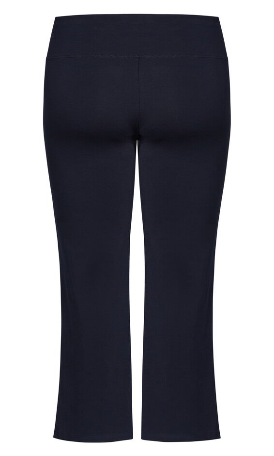 Pima Bootleg Legging Navy - average, , alternate image number 6
